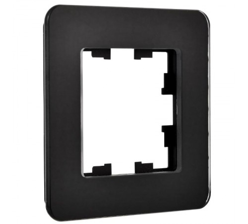 BRITE Рамка 1-ая РУ-1-2-Бр стекло черный RE  BR-M12-G-41-K02  IEK