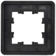 BRITE Рамка 1-ая РУ-1-2-Бр стекло черный RE  BR-M12-G-41-K02  IEK