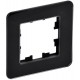BRITE Рамка 1-ая РУ-1-2-Бр стекло черный RE  BR-M12-G-41-K02  IEK