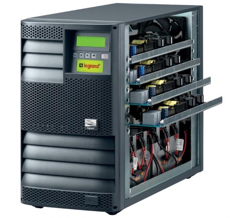 Одиночный шкаф без батарей - Megaline - однофазный модульный ИБП напольного исполнения - on-line - 2500 ВА  310353  Legrand