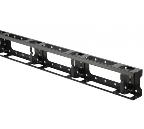 Организатор кабельный CMV-47U-MLмет.вертик.с крышкой 47U,д. шкафов TTC,TTC2,TSA,TSC шириной 800мм,черн.(RAL 9004) (1 шт.)  30836  Hyperline