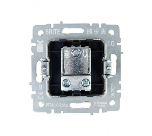 BRITE Розетка TV проходная РТВ10-0-БрКр бежевый  BR-A10-P-K10  IEK