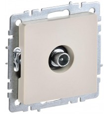 BRITE Розетка TV проходная РТВ10-0-БрКр бежевый  BR-A10-P-K10  IEK