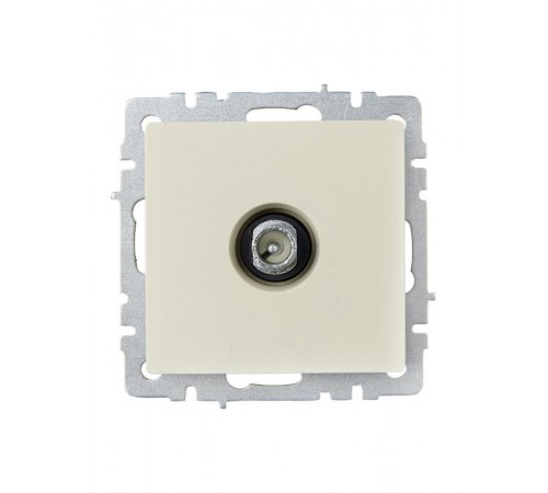 BRITE Розетка TV проходная РТВ10-0-БрКр бежевый  BR-A10-P-K10  IEK