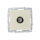 BRITE Розетка TV проходная РТВ10-0-БрКр бежевый  BR-A10-P-K10  IEK