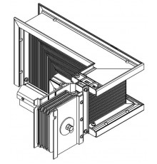 Секция Z лев. вниз 2000А Cu 3L+N+PER IP55 тран. IEK  LB-2000C4-35-F-ZLD  IEK
