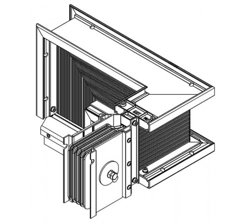 Секция Z лев. вниз 2500А Al 3L+N+1/2PE IP55 тран. IEK  LB-2500A5-35-F-ZLD  IEK