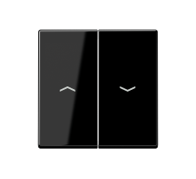 Клавиша для жалюзи выключателя; черная  A595PSW  Jung