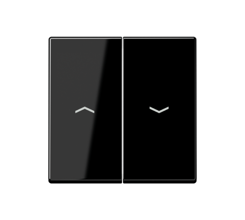 Клавиша для жалюзи выключателя; черная  A595PSW  Jung