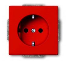 Розетка SCHUKO 16А 250В, со шторками, серия solo/future, цвет оранжевый  2013-0-5324   2CKA002013A5324  ABB