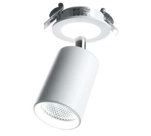 Светильник спот встраиваемый светодиодный AL180, 10+3W, 900Lm, 4000K, 35 градусов, белый  32706  FERON