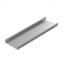 Промышленный лоток кабельный неперфорированный 100х60х3000, толщ. 2,0 мм, гор. цинк, 312160  ПЛКН-100х60х3000-2,0-ГЦ   Ostec