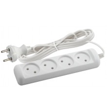 UX-4-3m Удлин-ль без заземл,2x0.75мм2, ШВВП, 4гн, 3м (5/20/720)  Б0038560  ЭРА