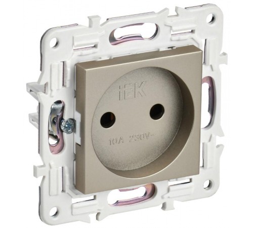 SKANDY Розетка без з/к/ш 10А SK-R02Sh шампань  SK-R10-10-K37  IEK