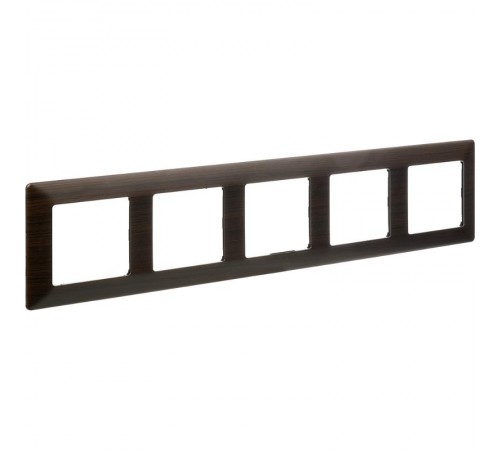 Valena LIFE Темное дерево Рамка 5-ая  754175  Legrand