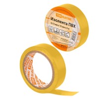 Изолента ПВХ 0,13х15мм Желтая 5м  SQ0526-0072  TDM