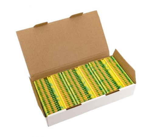 Клеммная колодка пружинная 2.5 Push-in 4 вывода земля PIT-2,5-4-pe  EKF