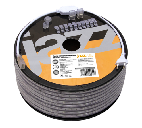 Лента светодиодная LED MVS-2835/60-IP68-220V-  WW - 1m (теплый белый)  5004269  Jazzway