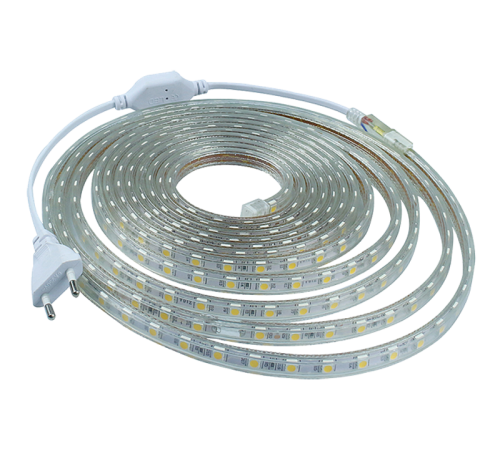 Лента светодиодная LED MVS-2835/60-IP68-220V-  WW - 1m (теплый белый)  5004269  Jazzway