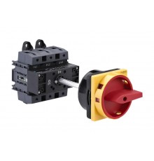 Выключатель-Разъединитель 3P 125A IP20 с красной выносной рукояткой на дин-рейке/плате с замком  MSD125340R  SE