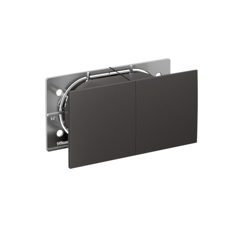 AtlasDesign Базальт Розетка 2-ая с заземлениемсо шторкамисо сдвиж. крышк, 16А, в сборе  ATN001428  SE