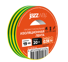 Изолента 19мм * 20м желто-зеленая  .5014626  JAZZway