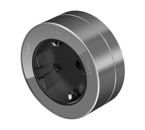 MultiTrack Графит Розетка 2К+З круглая 16А/250В MTK13001G SE