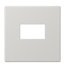 Плата для USB-зарядных устройств без видимого винта; термопласт; светло-серый  LS1969USBLG  Jung