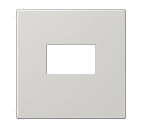 Плата для USB-зарядных устройств без видимого винта; термопласт; светло-серый  LS1969USBLG  Jung