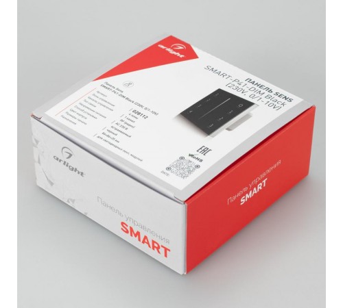 Панель Sens SMART-P41-DIM Black (230V, 0/1-10V)  028112  Arlight