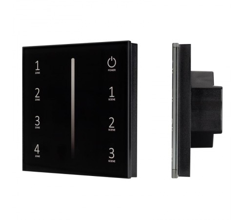 Панель Sens SMART-P41-DIM Black (230V, 0/1-10V)  028112  Arlight