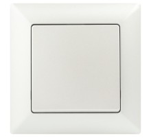 Переключатель  Solo 4-108-06 одноклавишный промежуточный, 10А-250В, IP20, СУ, перламутр   Б0053622  Intro