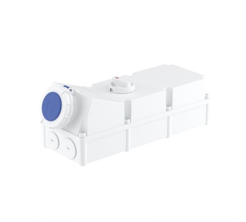 Розетка наружной уст. с мех-ой блокировкой и боковым расположением разъема IP67 125А 2P+E 230В  DIS50312583  DKC