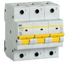 Выключатель автоматический трехполюсный ВА47-150 125А C 15кА KARAT  MVA50-3-125-C  IEK