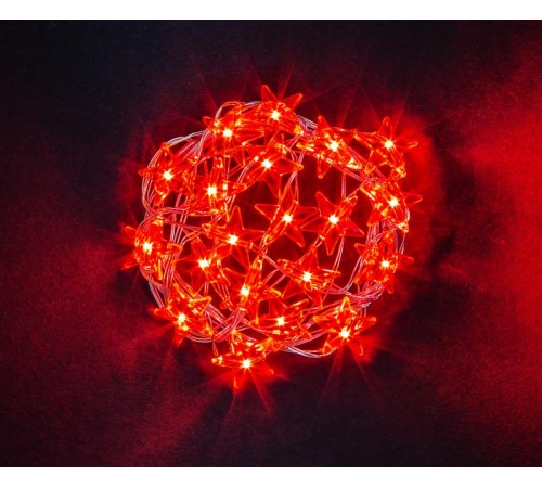 Гирлянда световая  NGF-DM003-20R-2AA-красные звёздочки  14051  Navigator