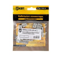 Гильза медная под опресовку ГМЛ(о) 2,5/6 (20шт/упак)  78778  КВТ