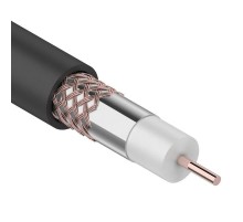 Кабель RG-6U+CU, (64%), 75 Ом, 305м., черный (OUTDOOR)  01-2232  REXANT