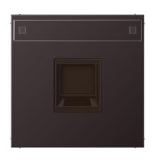 Плата (фиксация защёлкиванием) с полем для надписи для одного модуля; металл; дарк AL1969-1NAWED Jung