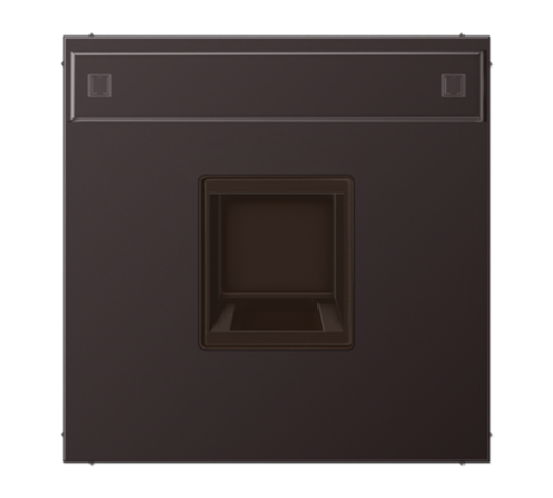 Плата (фиксация защёлкиванием) с полем для надписи для одного модуля; металл; дарк AL1969-1NAWED Jung