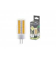 Лампа светодиодная G4-3 Вт-230 В-3000 К, SMD, 16x43 мм  SQ0340-0210  TDM