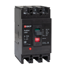 Выключатель автоматический LS63 15кА 3P 10А ProPact  mccb-63-15-3-10-ls  EKF