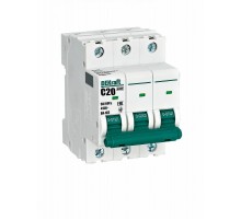 Выключатель автоматический трехполюсный ВА-103 3Р 20А характеристика C 6кА  12306DEK  DEKraft