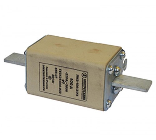 Плавкая вставка ПН2-100 У3 на 31,5А, медные ножи (ЭТ)  ET522878  Электротехник