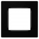 Рамка для розеток и выключателей  Серия 12 12-5201-06 на 1 пост, Классик, чёрный  Б0067772  ЭРА