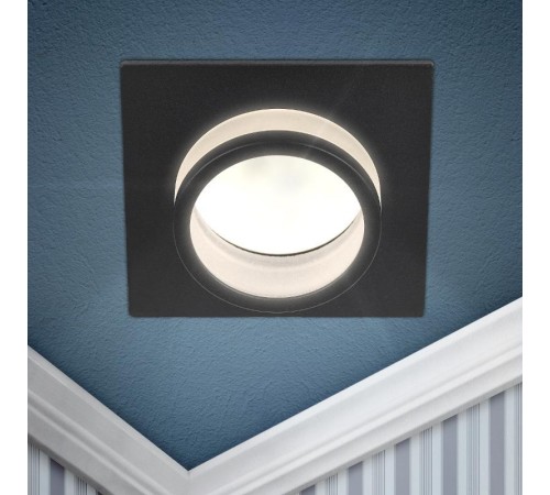 Светильник встраиваемый точечный алюминиевый KL88 BK MR16/GU5.3 черный  Б0054355  ЭРА