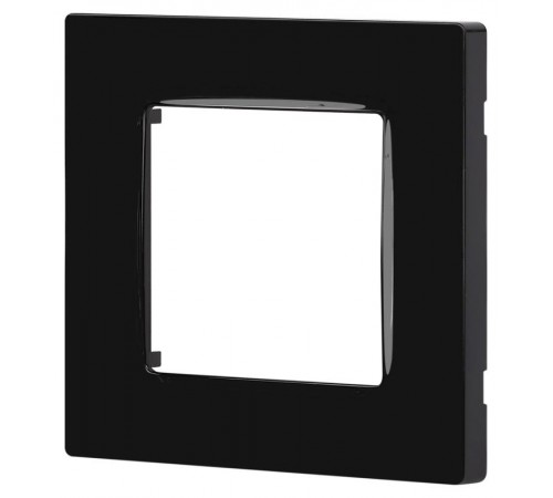 Рамка для розеток и выключателей  Серия 12 12-5201-06 на 1 пост, Классик, чёрный  Б0067772  ЭРА