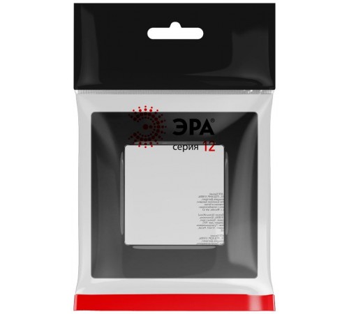 Рамка для розеток и выключателей  Серия 12 12-5201-06 на 1 пост, Классик, чёрный  Б0067772  ЭРА