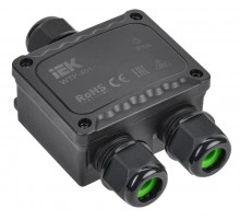 Коробка распределительная герметичная WTP-401 3 ввода M25 IP68 123x82x42мм 3 клеммы до 6 мм.кв.   UWB10-Y-450-41-03-68  IEK