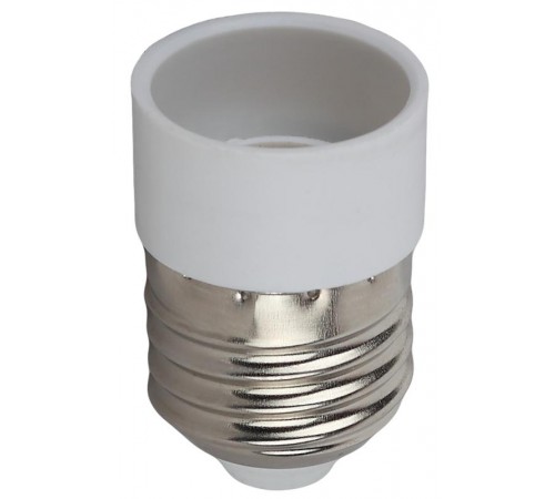 Переходник E27-E14, пластик, белый  Б0043745  ЭРА