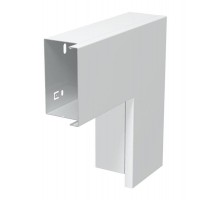 Плоский угол с крышкой кабельного канала LKM 60x100 мм (сталь,белый) (LKM F60100RW)  6249507  OBO Bettermann